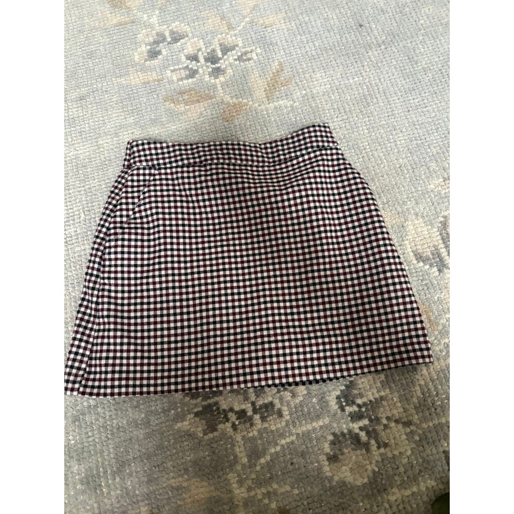 Red and Black Plaid Abercrombie Mini Skirt